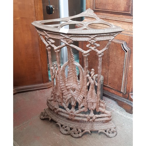 885 - A Victorian cast iron stick stand by Coalbrookdale.