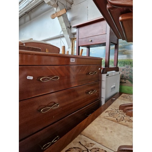 1035 - A mixed lot comprising mid 20th century Lebus chest of drawers, Triumph metal filing drawers and a m... 