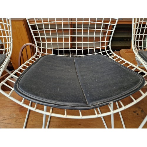 905 - Set of four mid 20th century metal chairs by Harry Bertoia for Knoll