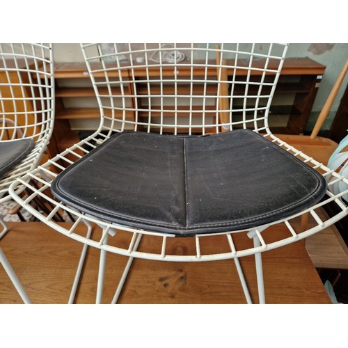 905 - Set of four mid 20th century metal chairs by Harry Bertoia for Knoll