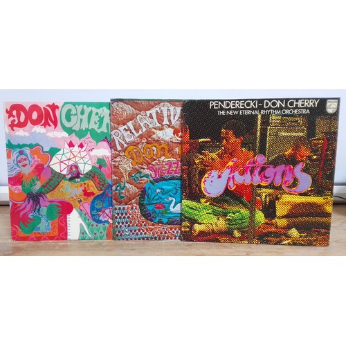 32 - Three Don Cherry LPs comprising Don Cherry - Organic Music Society, gatefold stereo 2xLP, 1st pressi... 