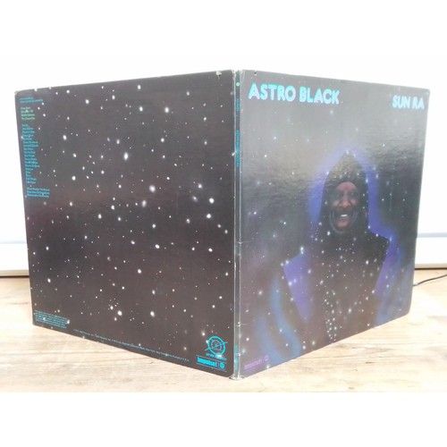 36 - Two Sun Ra LPs: Astro Black, gatefold stereo LP, US 1973, Impulse AS-9255 and The Heliocentric World... 