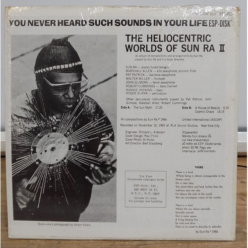 36 - Two Sun Ra LPs: Astro Black, gatefold stereo LP, US 1973, Impulse AS-9255 and The Heliocentric World... 