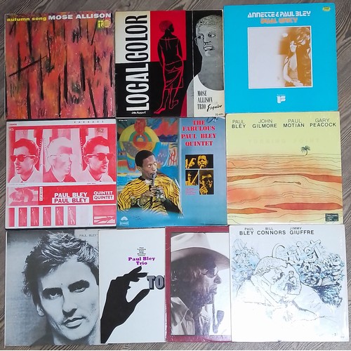 47 - A group of ten Paul Bley and Mose Allison LPs including Barrage, ESP-DISK 1008, Annette & Paul Bley ... 