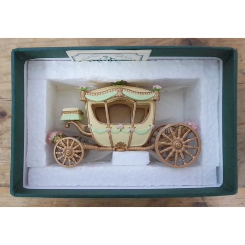 263 - A Hantel Victorian Miniature Cinderella's Coach, boxed with certificate.