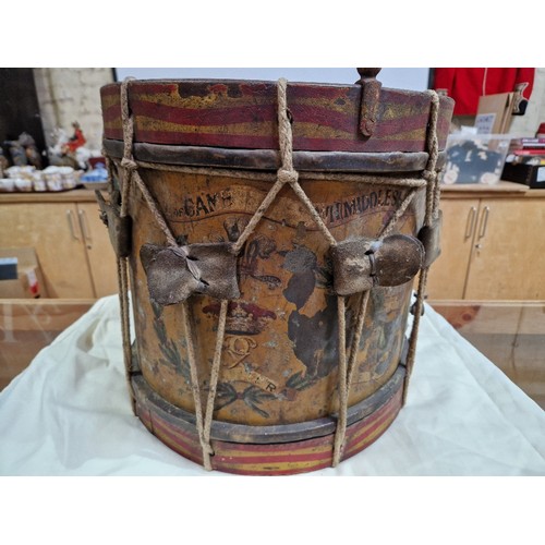 148 - A 12th Battalion Duke of Cambridge's Own (Middlesex Regiment) military side drum.