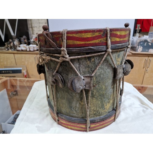 148 - A 12th Battalion Duke of Cambridge's Own (Middlesex Regiment) military side drum.