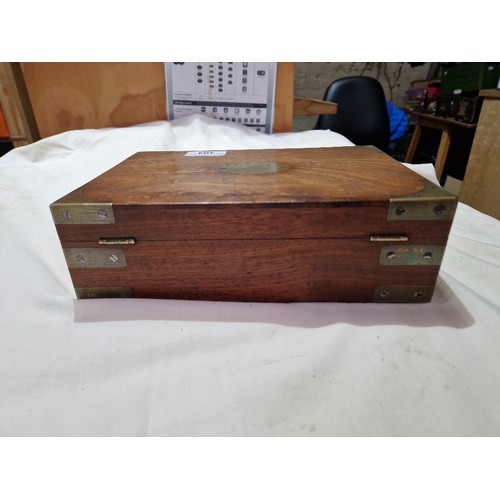 104 - Two 19th century brass bound boxes.