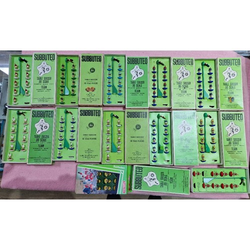 435 - A group of 21 HW Subbuteo teams in original boxes plus 1 other to include 19,101,138 (full sets), 91... 