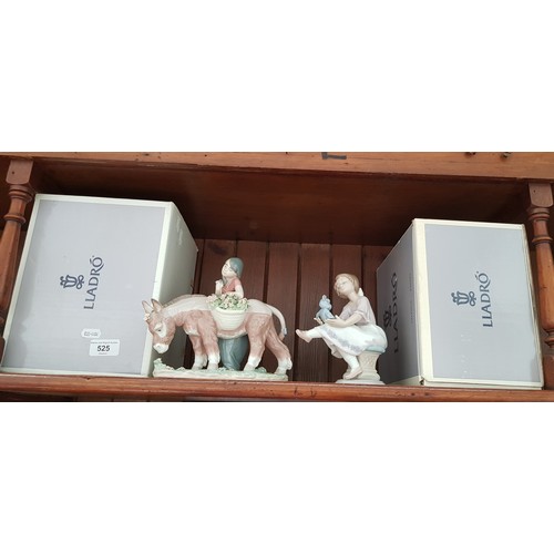 525 - 2 boxed Lladro figurines ‘Pretty Cargo’ (6165) and ‘Best Friend’ (7620)