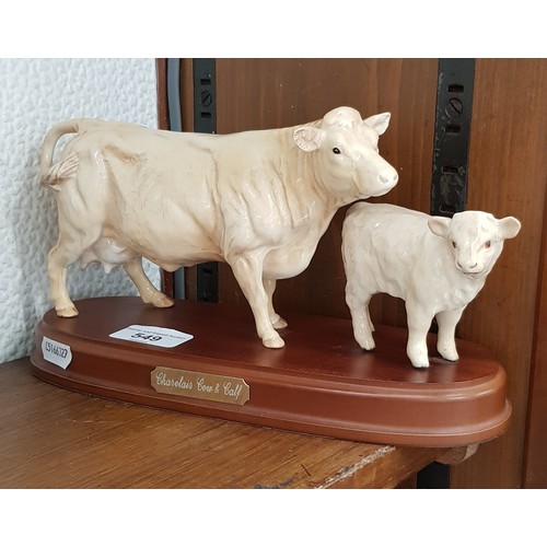 549 - Beswick Charolais cow and calf