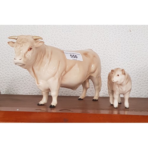 550 - Beswick cow and calf