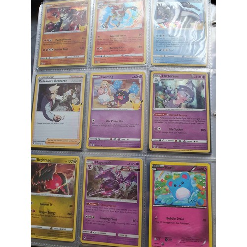 458 - A folder of Pokemon cards, over 200, various sets including GX, EX, promo cards, Pikachu set and Cha... 