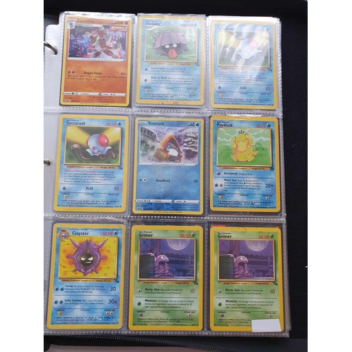 458 - A folder of Pokemon cards, over 200, various sets including GX, EX, promo cards, Pikachu set and Cha... 