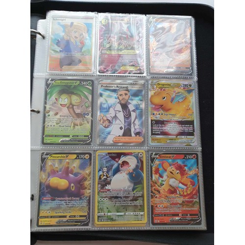 458 - A folder of Pokemon cards, over 200, various sets including GX, EX, promo cards, Pikachu set and Cha... 