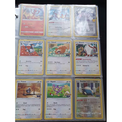 458 - A folder of Pokemon cards, over 200, various sets including GX, EX, promo cards, Pikachu set and Cha... 