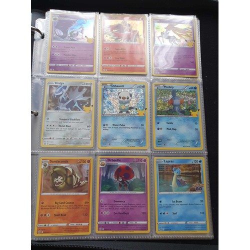 458 - A folder of Pokemon cards, over 200, various sets including GX, EX, promo cards, Pikachu set and Cha... 