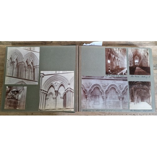 238 - Six photograph albums containing architectural photographs of Cathedrals and churches, dating from 1... 