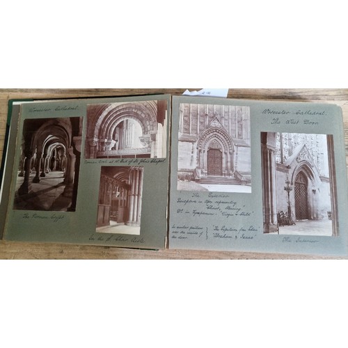 238 - Six photograph albums containing architectural photographs of Cathedrals and churches, dating from 1... 