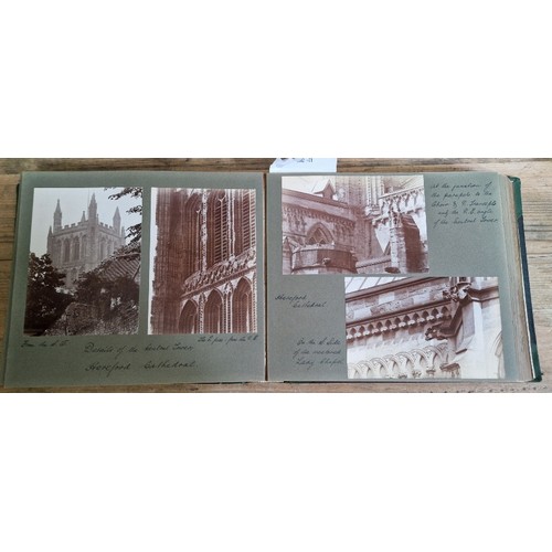 238 - Six photograph albums containing architectural photographs of Cathedrals and churches, dating from 1... 