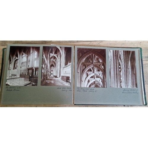 238 - Six photograph albums containing architectural photographs of Cathedrals and churches, dating from 1... 