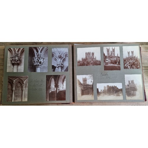 238 - Six photograph albums containing architectural photographs of Cathedrals and churches, dating from 1... 