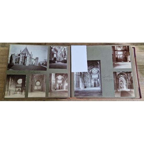 238 - Six photograph albums containing architectural photographs of Cathedrals and churches, dating from 1... 