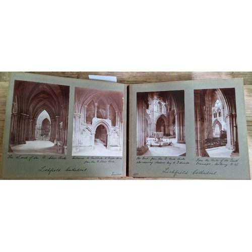 238 - Six photograph albums containing architectural photographs of Cathedrals and churches, dating from 1... 