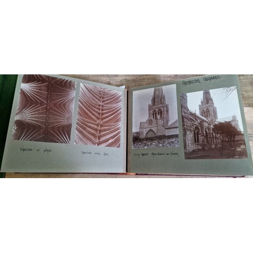 238 - Six photograph albums containing architectural photographs of Cathedrals and churches, dating from 1... 