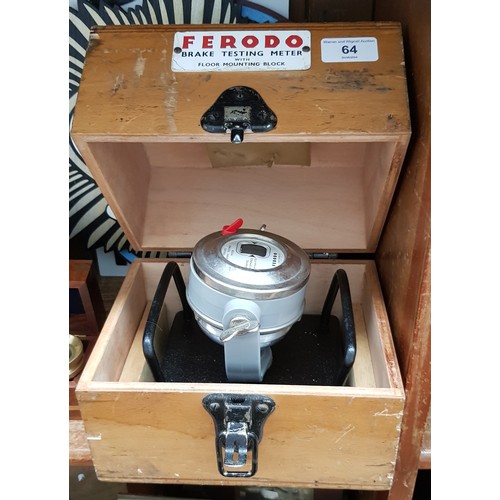 64 - A Ferodo brake testing meter.