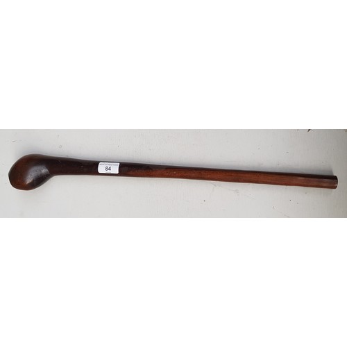 84 - A wooden shillelagh, length 57cm.