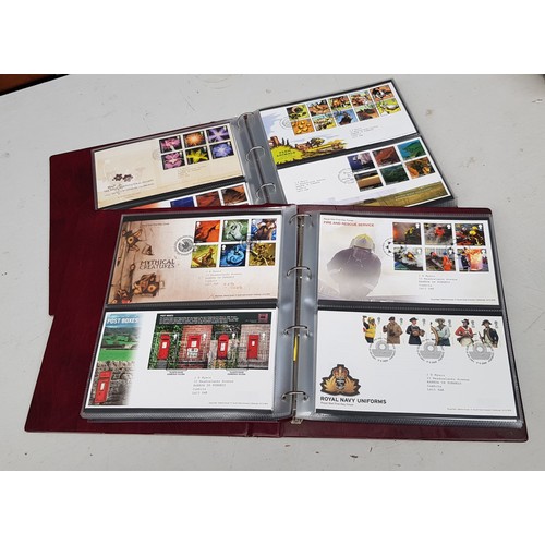 81 - 2 Royal Mail First Day Covers Albums containing approx 115 covers from the years 2003 to 2010