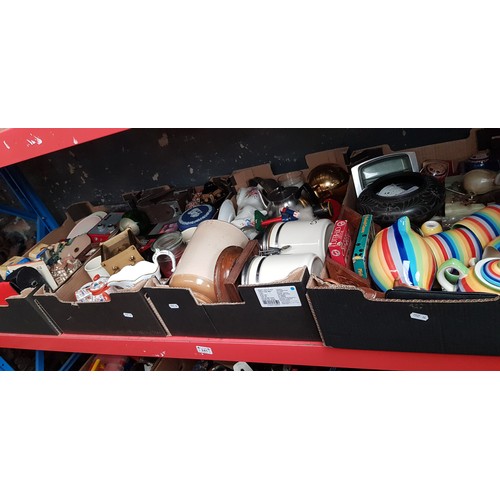 241 - Four boxes of mixed ceramics, glass, collectables, ornaments, etc.