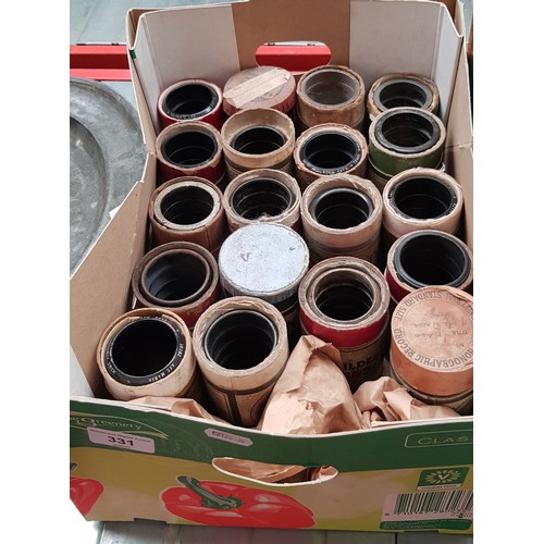 331 - A collection of phonograph rolls.