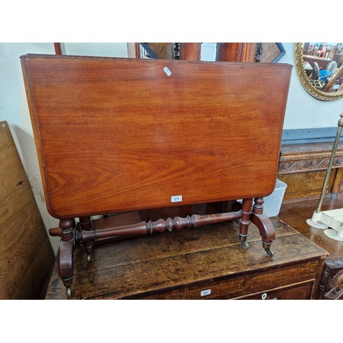 979 - A Victorian mahogany Sutherland table.