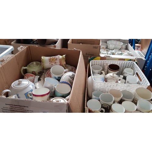 377 - Three boxes of assorted Preston Guild and Preston related china and pottery.