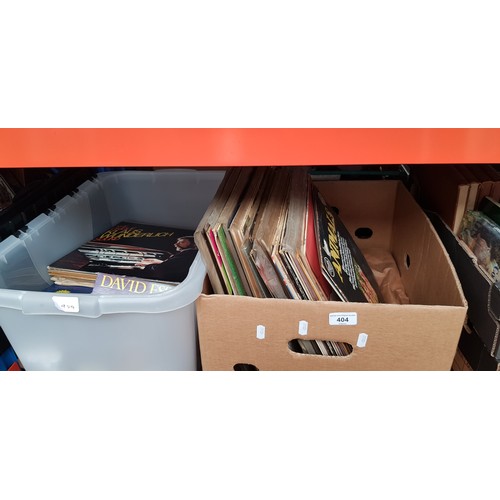 404 - 2 boxes of LPs and singles including The Animals, various genres