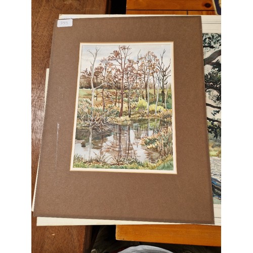 893 - Nineteen original works, mostly watercolours, 19th and 20th century, various artists, mostly window ... 