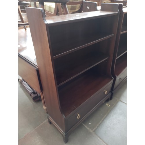 971 - Various items of Stag mahogany furniture; bedside cabinets, three bookcases, lounge unit & four ches... 