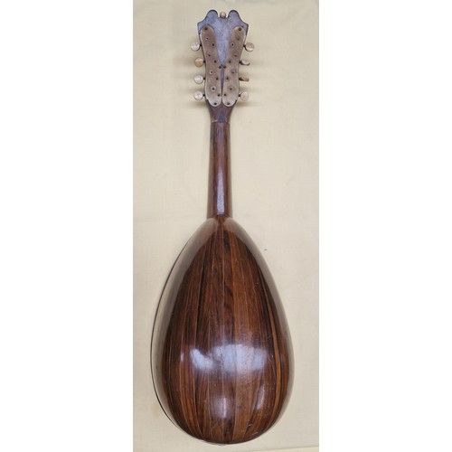 49 - An early 20th century balloon back mandolin by Lucciani, Napoli.