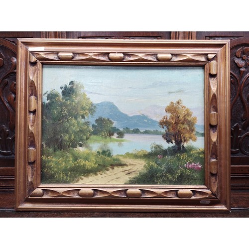 892 - Six 20th century oil paintings, various artists, all framed.