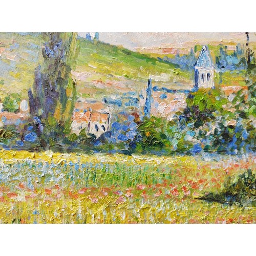 866 - Elmyr de Hory (Hungarian, 1906-1976) after Claude Monet, Impressionist scenes, oil on canvas, 60cm x... 