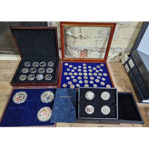 419 - A group of coin sets comprising of a 'The 50th Anniversary of Decimalisation' proof four-coin set wi... 