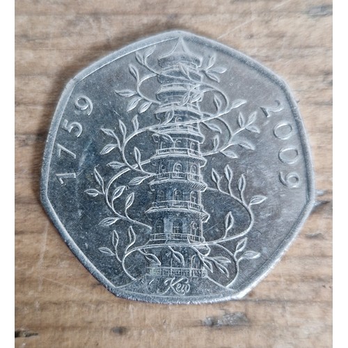 414 - A Kew Gardens 50p coin.