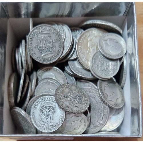 429 - A group of assorted UK coins, 1920 to 1946, approx. 800g.