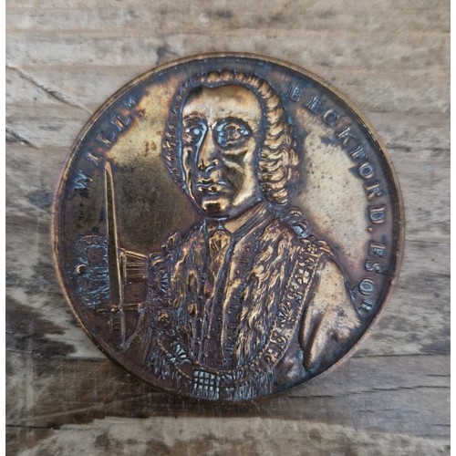 479 - A death of William Beckford Mayor of London medal by John Kirk, 1770