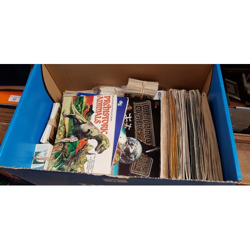 72 - A box of tea cards and loose tea cards