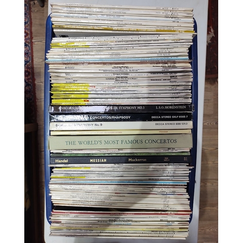 67 - A box of approximately 115 classical LPs and boxed sets, various labels.