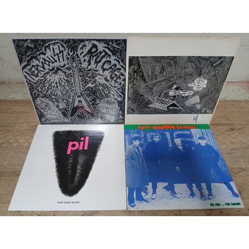 81 - Four punk LPs comprising Rudimentary Peni - Cacophony, PIL - That What Is Not and Anti-Nowhere Leagu... 