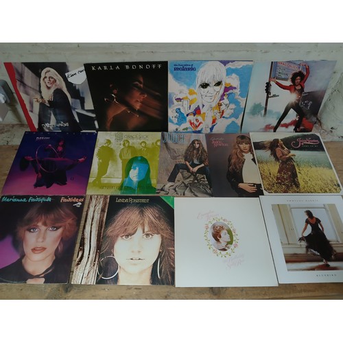 79 - Female artists, a collection of 25 LPs including Nico, Karla Devito, Grace Slick, Pat Benatar, Tina ... 